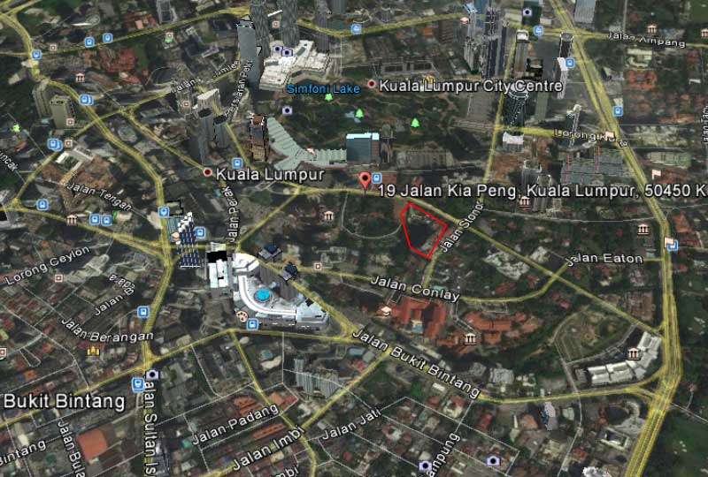 1.167 Acres of Development Land at Jalan Kia Peng, Kuala Lumpur